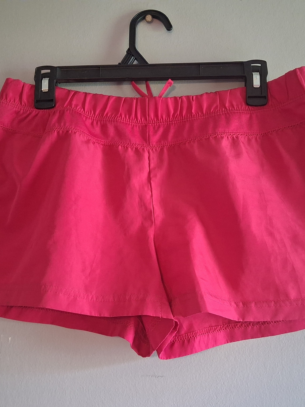 (3 For $12) Athletic Women's Hot Pink Drawstring Workout Shorts